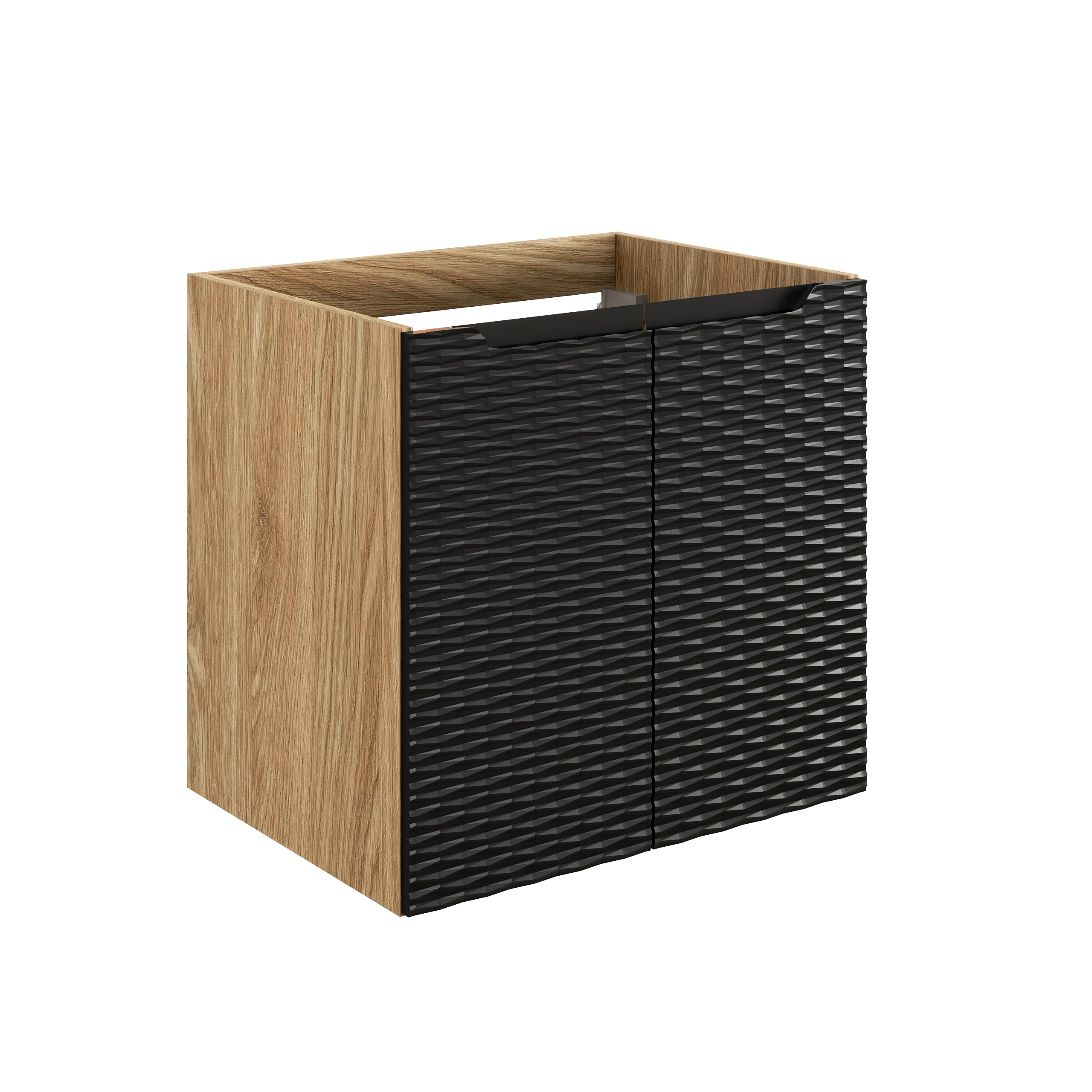 Comad Koupelnová skříňka pod umyvadlo Ocean Black 60 černá/dub olejovaný