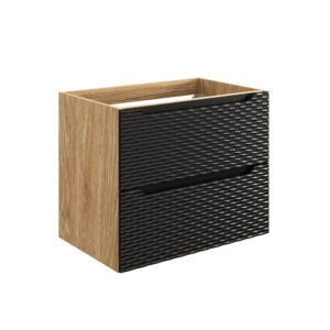Comad Koupelnová skříňka pod umyvadlo Ocean Black 70 černá/dub olejovaný