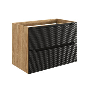 Comad Koupelnová skříňka pod umyvadlo Ocean Black 80 černá/dub olejovaný