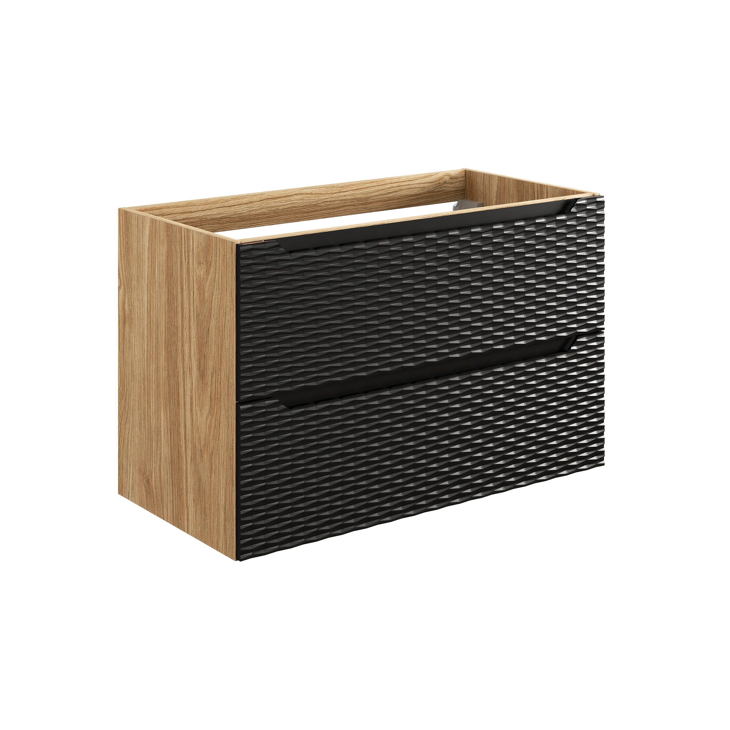 Comad Koupelnová skříňka pod umyvadlo Ocean Black 90 černá/dub olejovaný