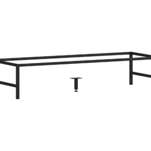 Comad Nábytkové nožičky pro skříňky Monako Grey Oak 120 černá