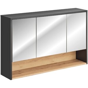 Comad Zrcadlová skříňka bez osvětlení Borneo Cosmos 120 vesmírně šedá/dub artisan