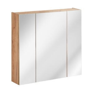Comad Zrcadlová skříňka bez osvětlení Capri Oak 80 dub zlatý craft