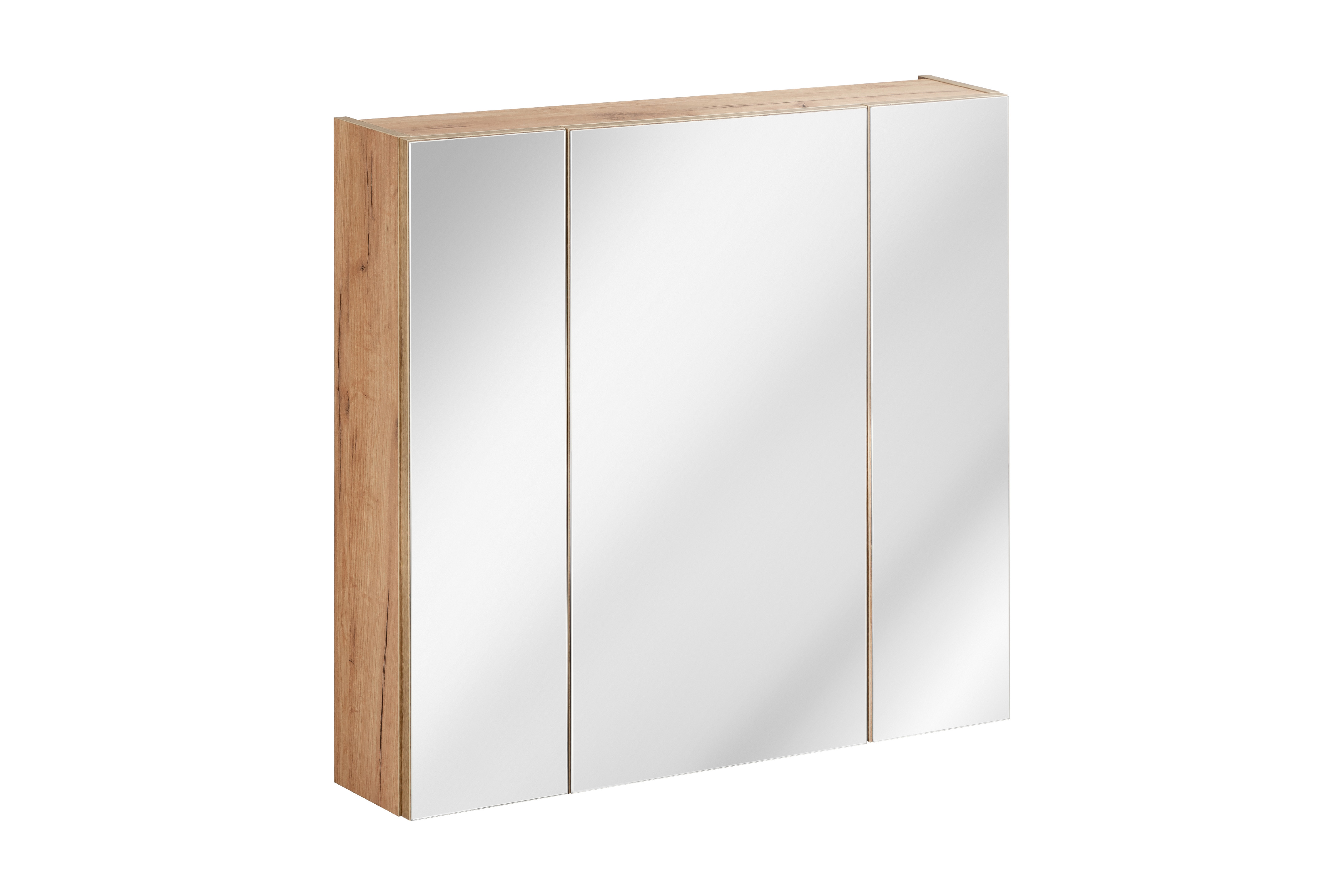 Comad Zrcadlová skříňka bez osvětlení Capri Oak 80 dub zlatý craft