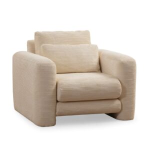 Hanah Home Designové křeslo Lily béžové