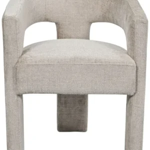 LivinHill Designové čalouněné jídelní křeslo Leith taupe