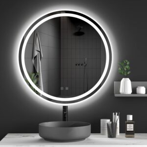 Tutumi Zrcadlo ⌀80 cm s vyhříváním a regulovatelným LED osvětlením HOM-05520