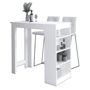 Ak furniture Barový stůl Ruto bílý