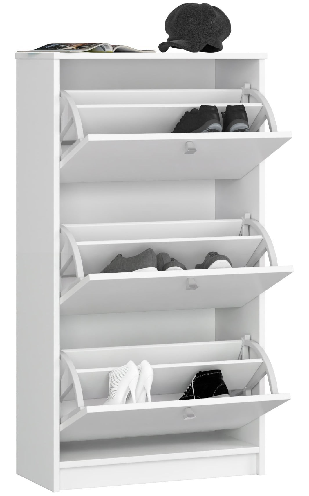 Ak furniture Botník ANTONIO 60 cm bílý - Obrázek 2