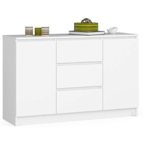 Ak furniture Komoda 120 cm K016 bílá
