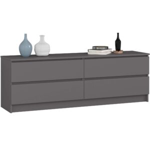 Ak furniture Komoda Kuba 160 cm grafit