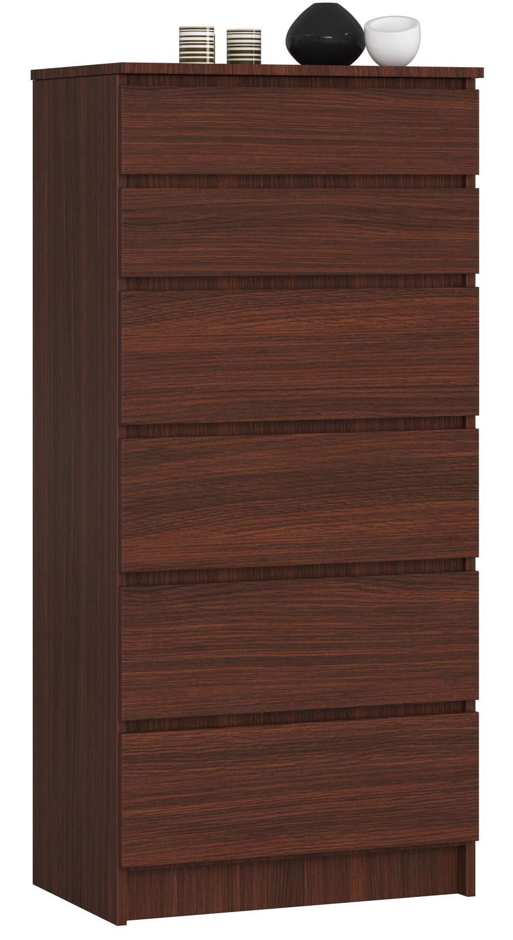 Ak furniture Komoda Kuba 60 cm - 6 šuplíků wenge