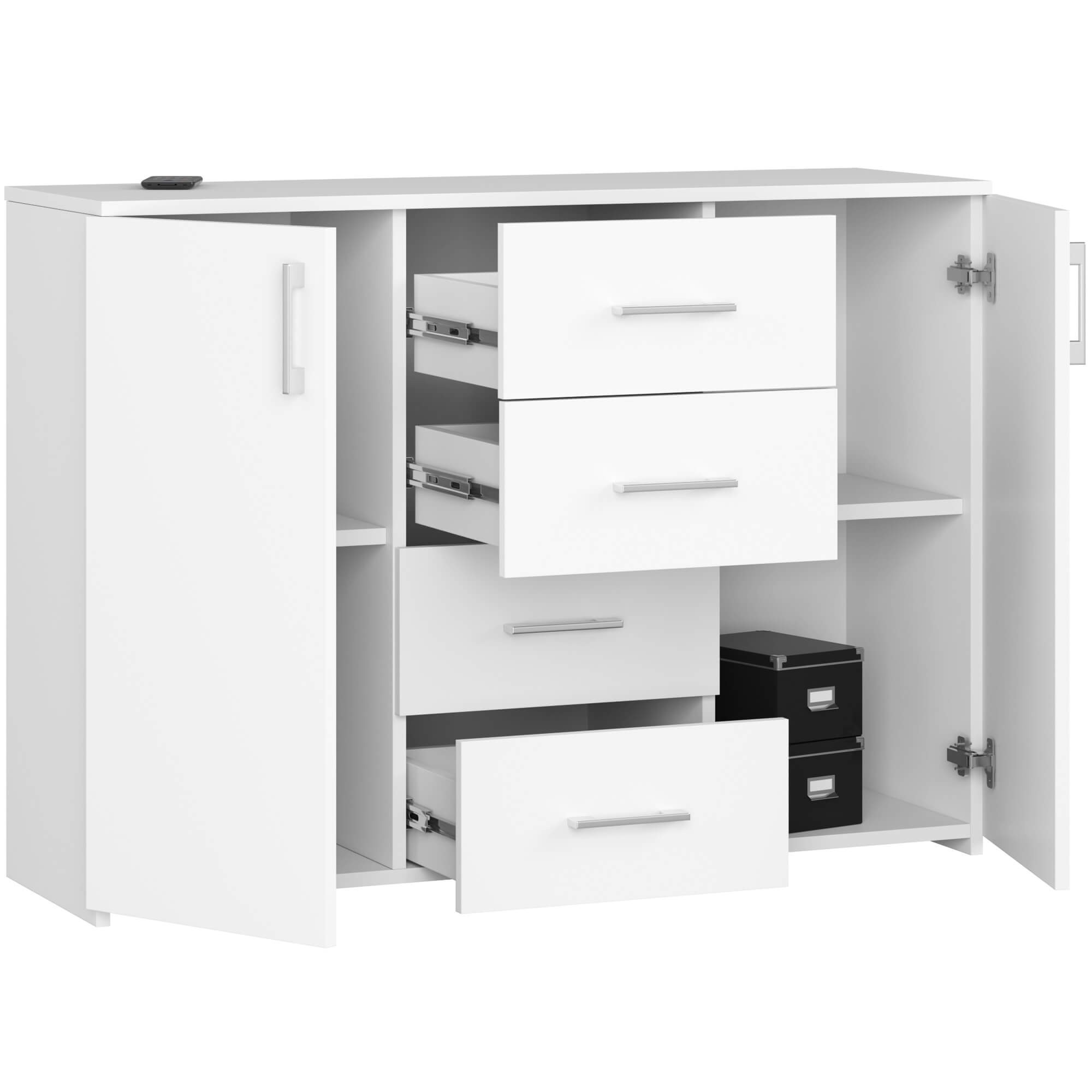 Ak furniture Komoda Torvi K 110 cm bílá matná - Obrázek 2