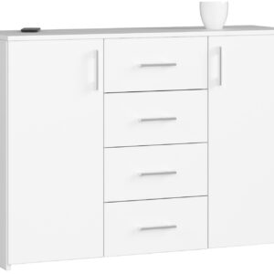 Ak furniture Komoda Torvi K 110 cm bílá matná