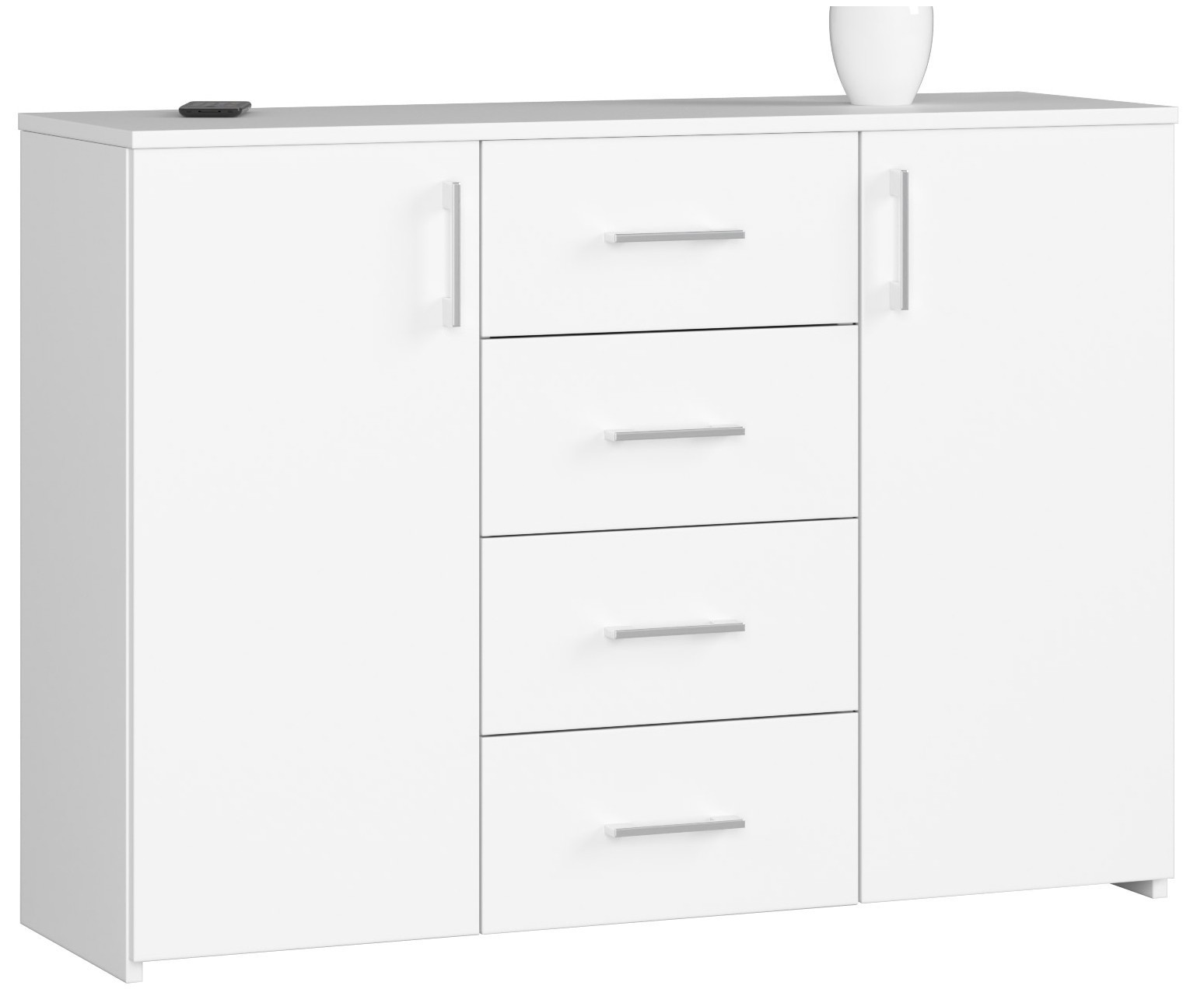 Ak furniture Komoda Torvi K 110 cm bílá matná