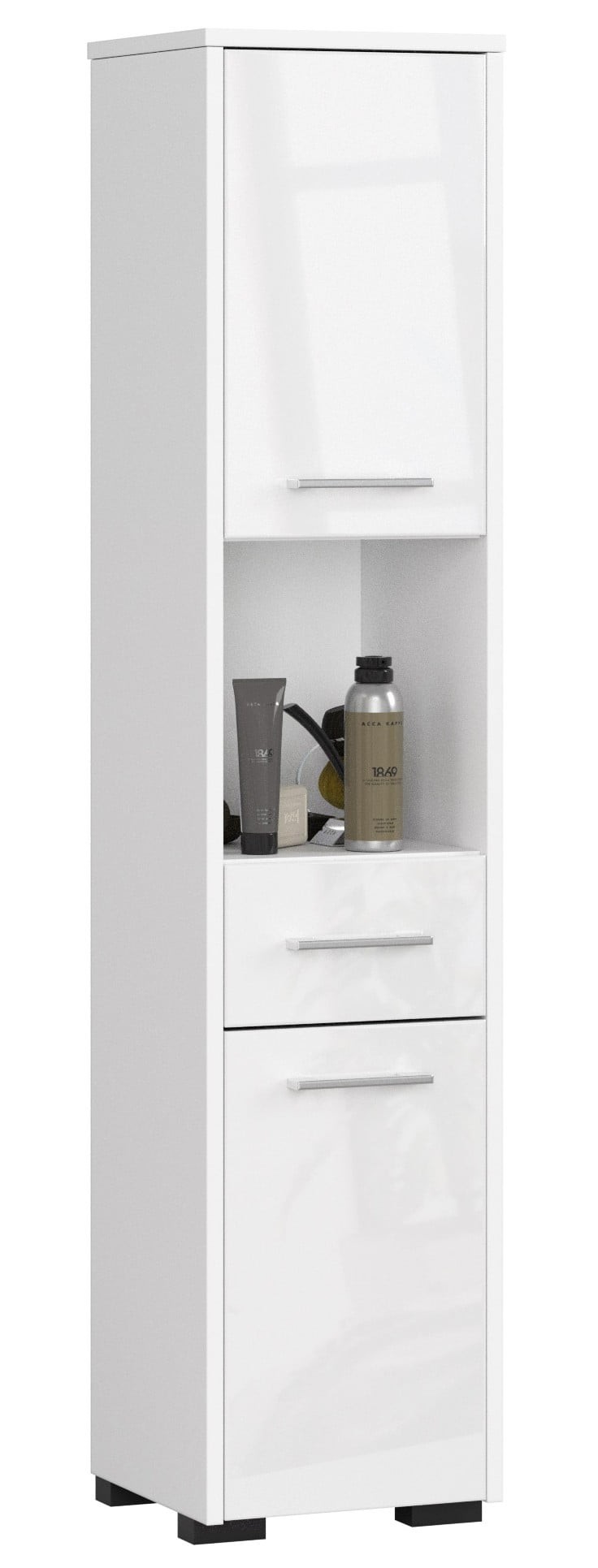 Ak furniture Koupelnová skříňka Fin II 30 cm bílá lesk