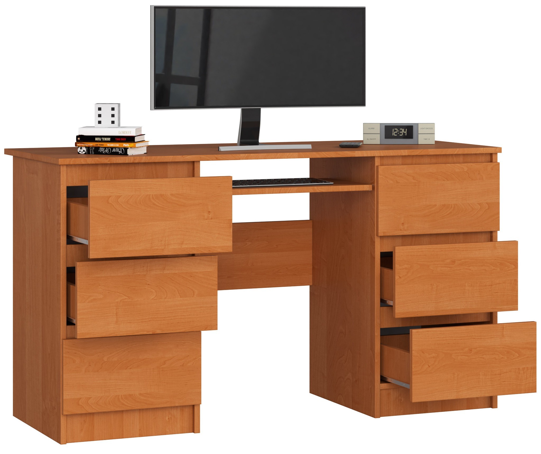 Ak furniture Psací stůl A-11 135 cm olše - Obrázek 2