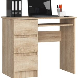 Ak furniture Psací stůl A-6 90 cm dub sonoma levý