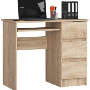 Ak furniture Psací stůl A-6 90 cm dub sonoma pravý