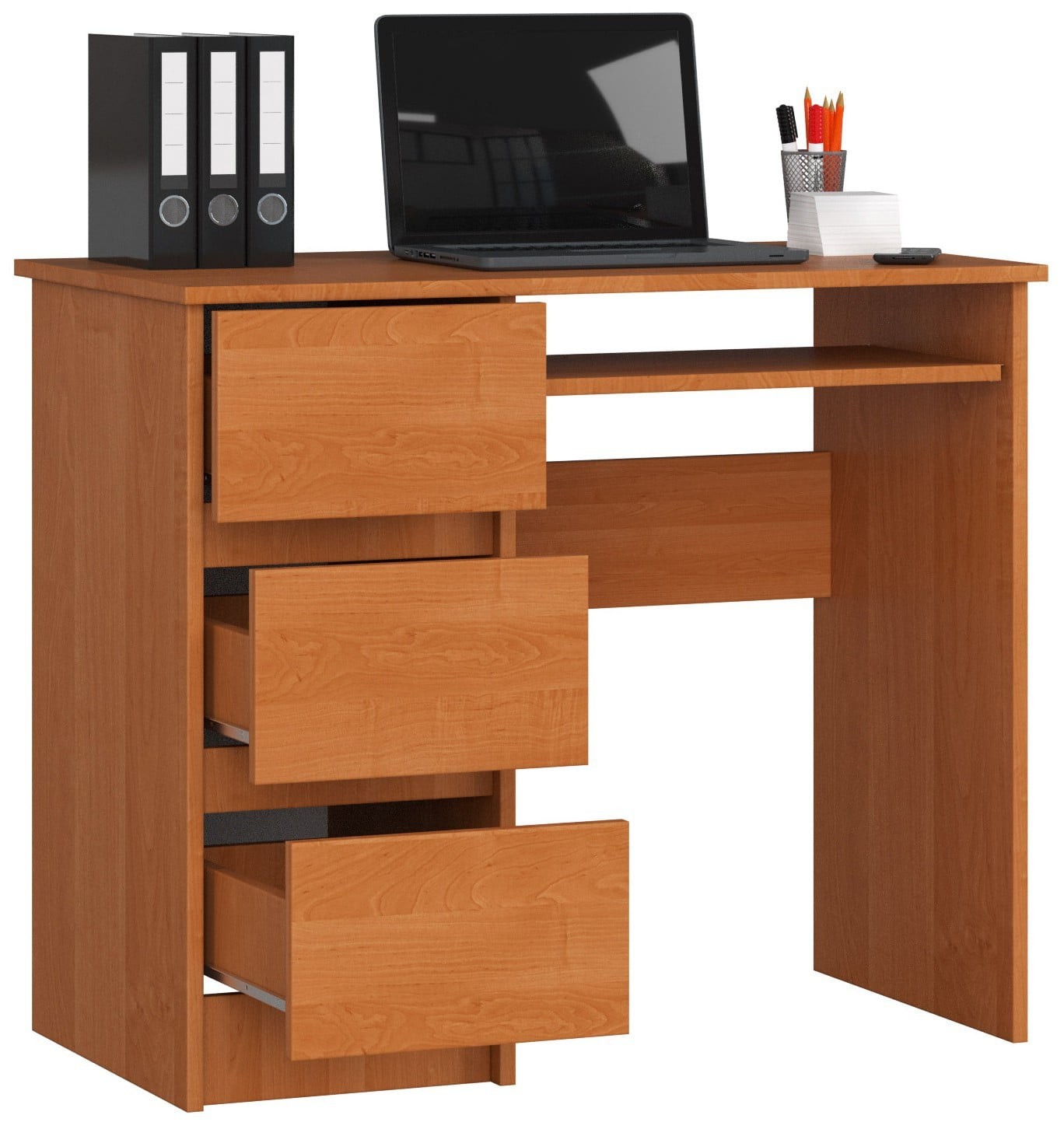 Ak furniture Psací stůl A-6 90 cm olše levý - Obrázek 2