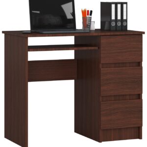 Ak furniture Psací stůl A-6 90 cm wenge pravý
