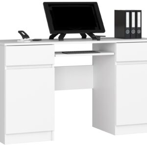Ak furniture Psací stůl A5 135 cm bílý