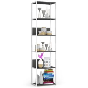 Ak furniture Regál LOFT 50 cm bílý/šedý