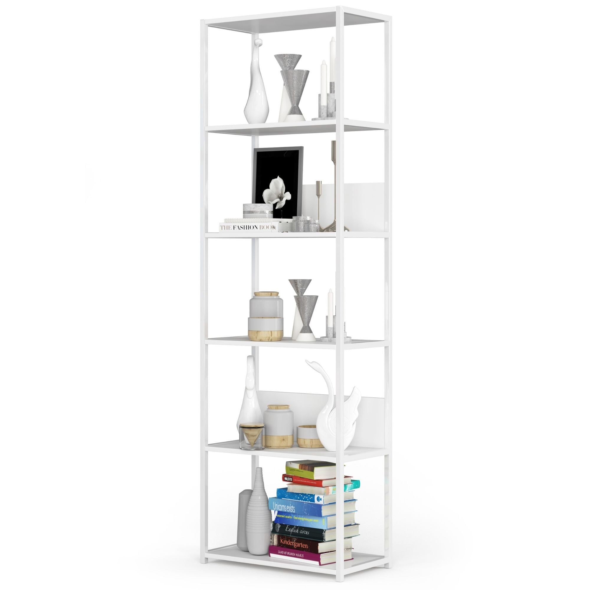 Ak furniture Regál LOFT 60 cm bílý - Obrázek 2