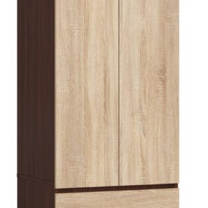 Ak furniture Šatní skříň Star 60 cm wenge/dub sonoma