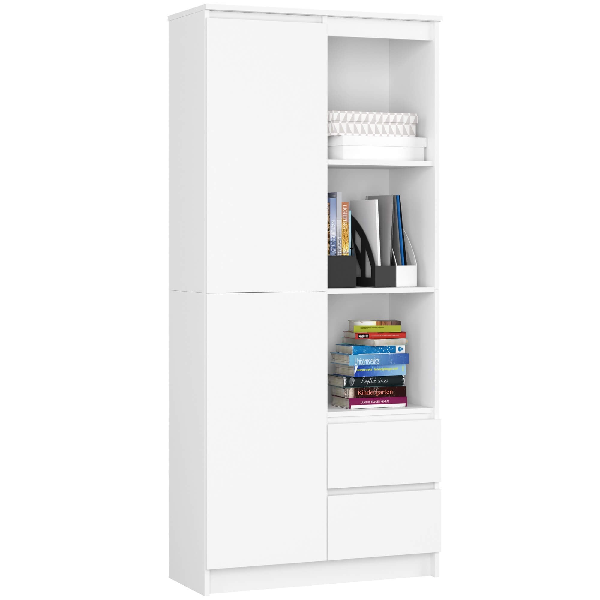 Ak furniture Skříň Rexa 80 cm bílá