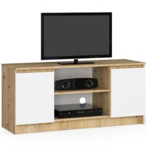 Ak furniture TV stolek Tonon 120 cm dub artisan/bílý