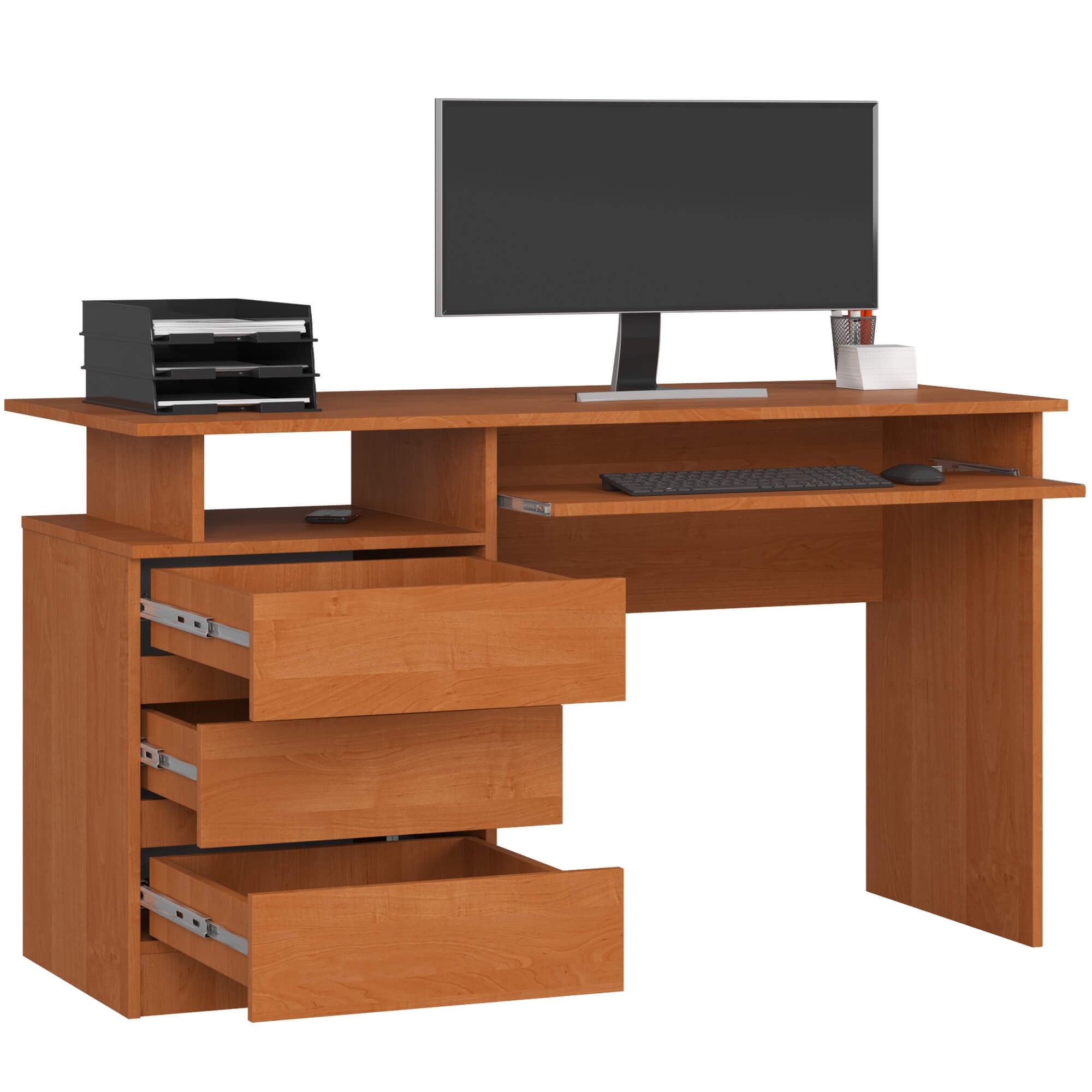 Ak furniture Volně stojící psací stůl CLP 135 cm olše - Obrázek 2