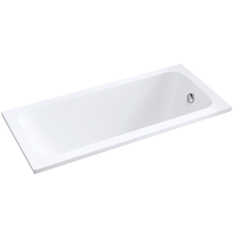 BPS-koupelny Akrylátová obdélníková vana k vestavbě HYD-NIL140-VEST 140x70 cm bílá