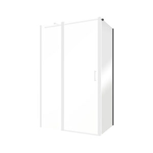 Besco Pevná boční stěna EXO-CH BLACK 80x190 (90x190