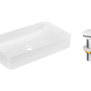 Comad Keramické umyvadlo na desku Slim 60 61x34 + výpusť Click-Clack