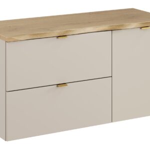 Comad Koupelnová skříňka pod deskové umyvadlo s košem na prádlo Dalia Cashmere 100 kašmír