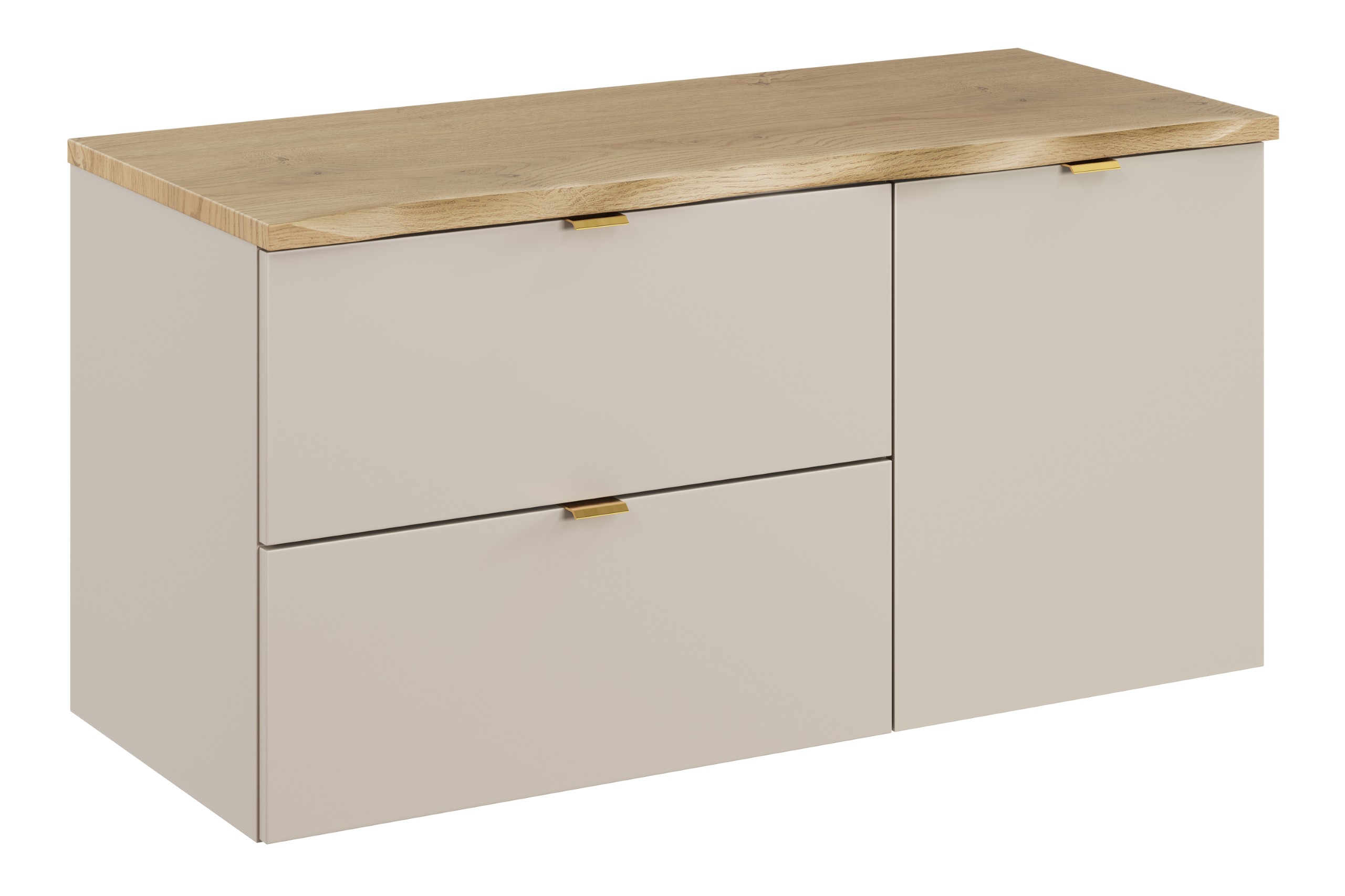 Comad Koupelnová skříňka pod deskové umyvadlo s košem na prádlo Dalia Cashmere 100 kašmír