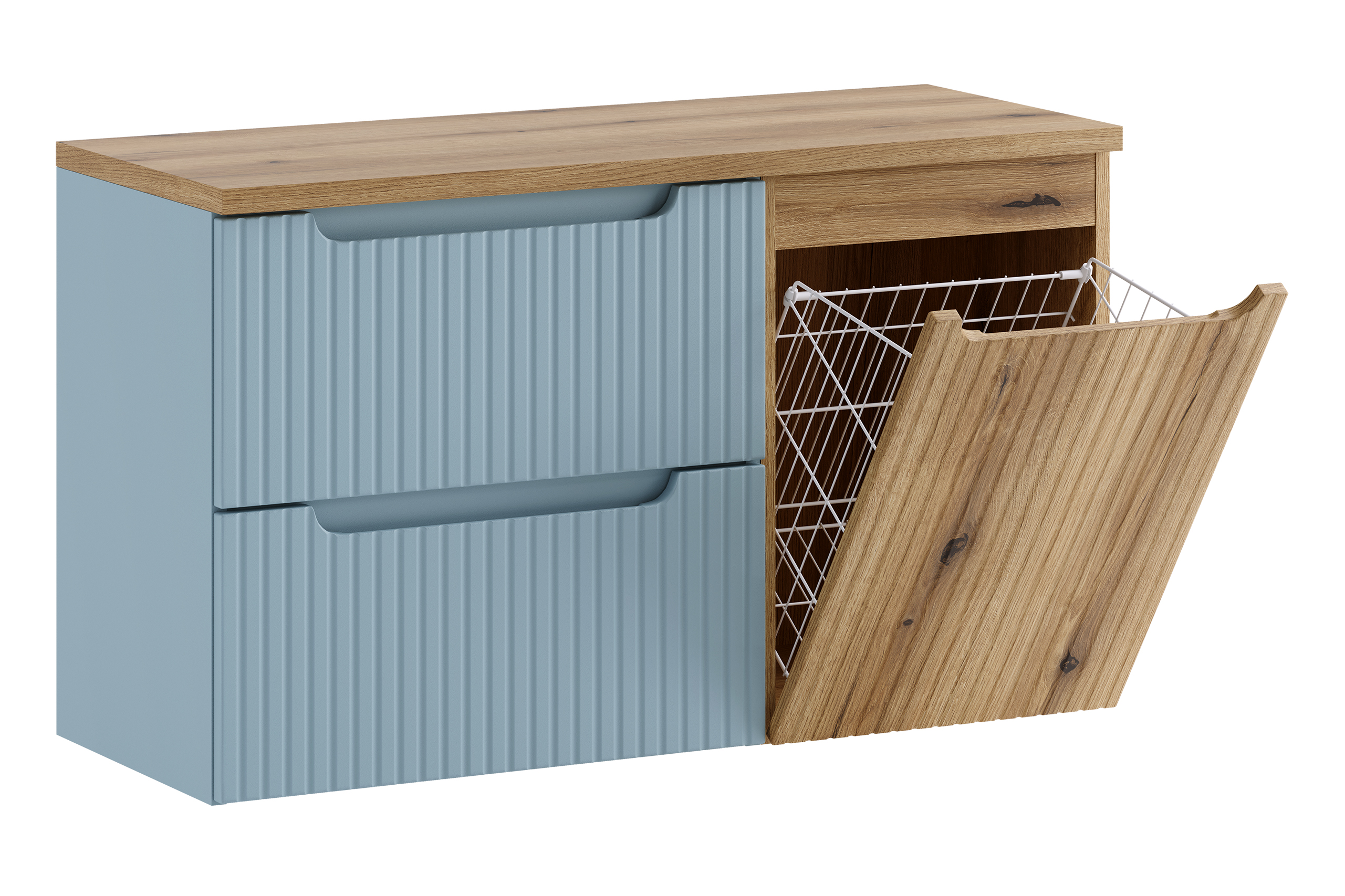 Comad Koupelnová skříňka pod deskové umyvadlo s košem na prádlo Nova Denim/Coast Evoke 100 denim/dub coast evoke - Obrázek 2