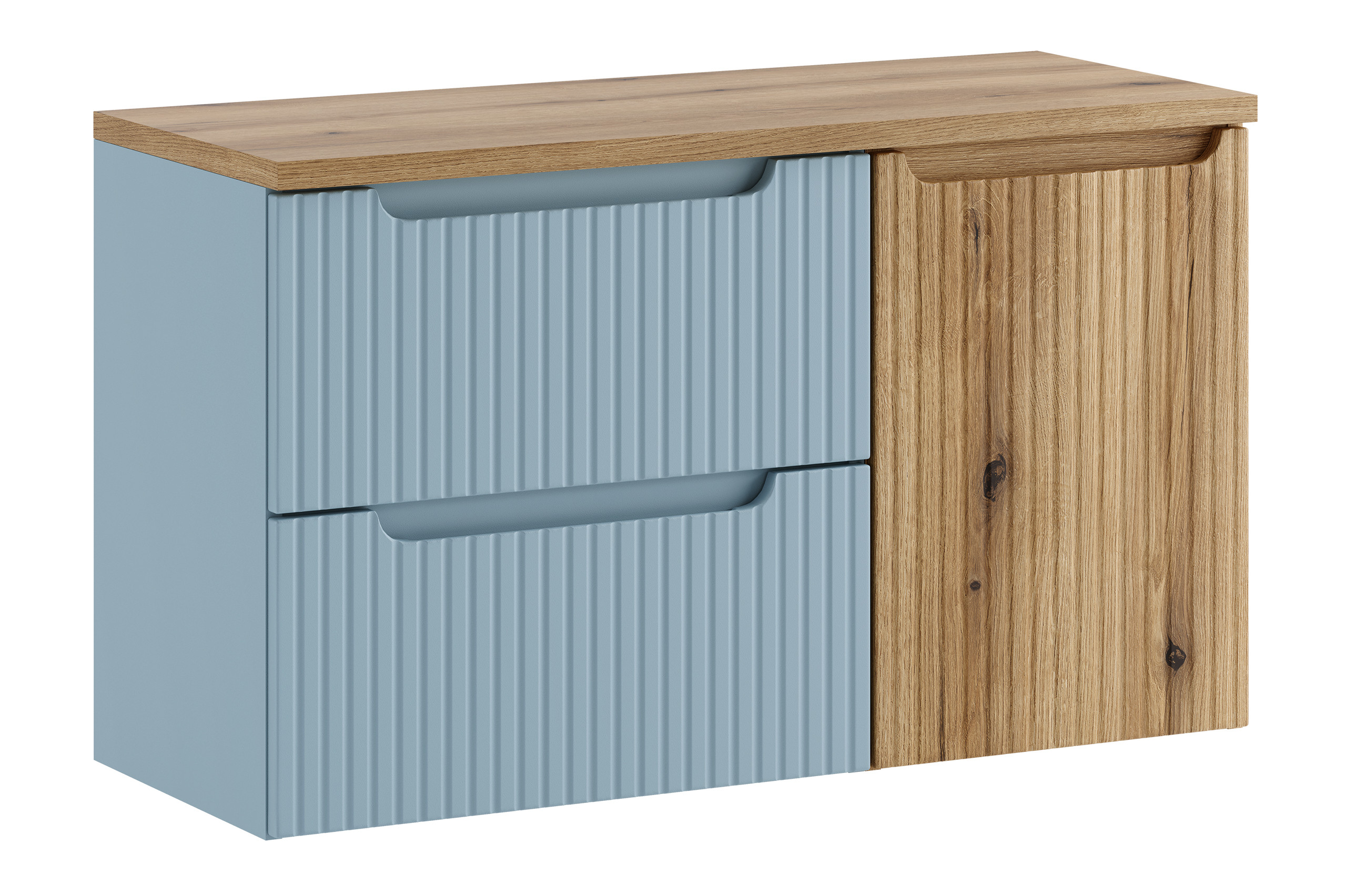 Comad Koupelnová skříňka pod deskové umyvadlo s košem na prádlo Nova Denim/Coast Evoke 100 denim/dub coast evoke