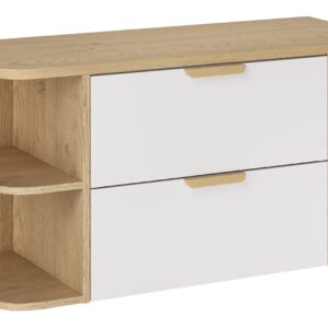 Comad Koupelnová skříňka pod deskové umyvadlo set Aster White 100 bílá/dub cremona