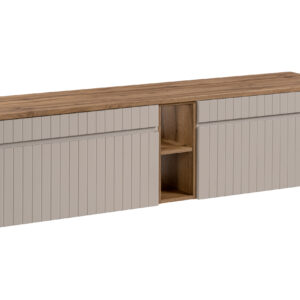Comad Koupelnová skříňka pod deskové umyvadlo set Iconic Cashmere 180 kašmír/dub coast evoke