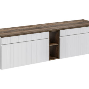 Comad Koupelnová skříňka pod deskové umyvadlo set Iconic White 180 bílá/dub sante fe vintage