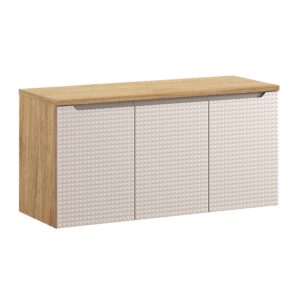 Comad Koupelnová skříňka pod deskové umyvadlo set Luxor Beige I. 120 béžová/dub olejovaný