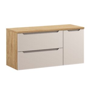 Comad Koupelnová skříňka pod deskové umyvadlo set Luxor Beige III. 120 béžová/dub olejovaný