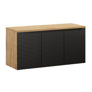 Comad Koupelnová skříňka pod deskové umyvadlo set Luxor Black I. 120 černá/dub olejovaný