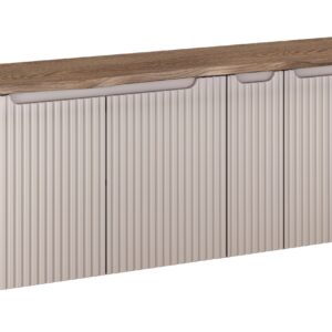 Comad Koupelnová skříňka pod deskové umyvadlo set Nova Cashmere 140 kašmír/dub cassela
