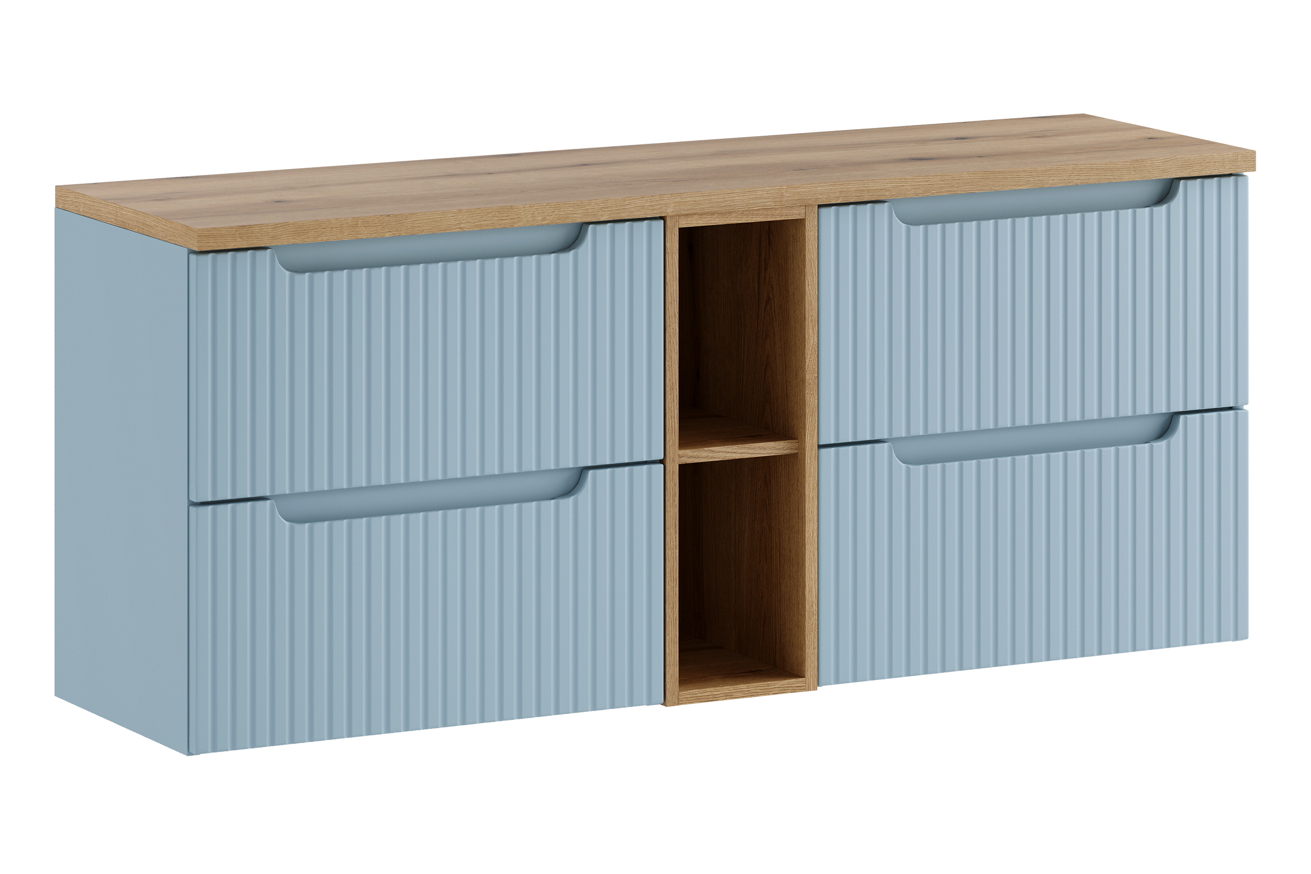 Comad Koupelnová skříňka pod deskové umyvadlo set Nova Denim 140 denim/dub coast evoke