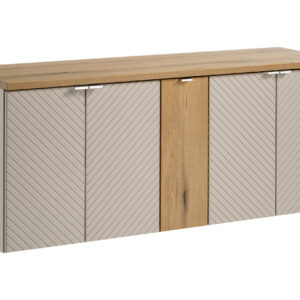 Comad Koupelnová skříňka pod deskové umyvadlo set Viva Cashmere 140 kašmír/dub coast evoke
