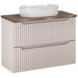Comad Koupelnová skříňka s deskovým umyvadlem SET-NOC B NAT CASELLA 80 kašmír/dub casella
