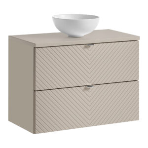 Comad Koupelnová skříňka s deskovým umyvadlem SET-VIC B CASHMERE 80 kašmír